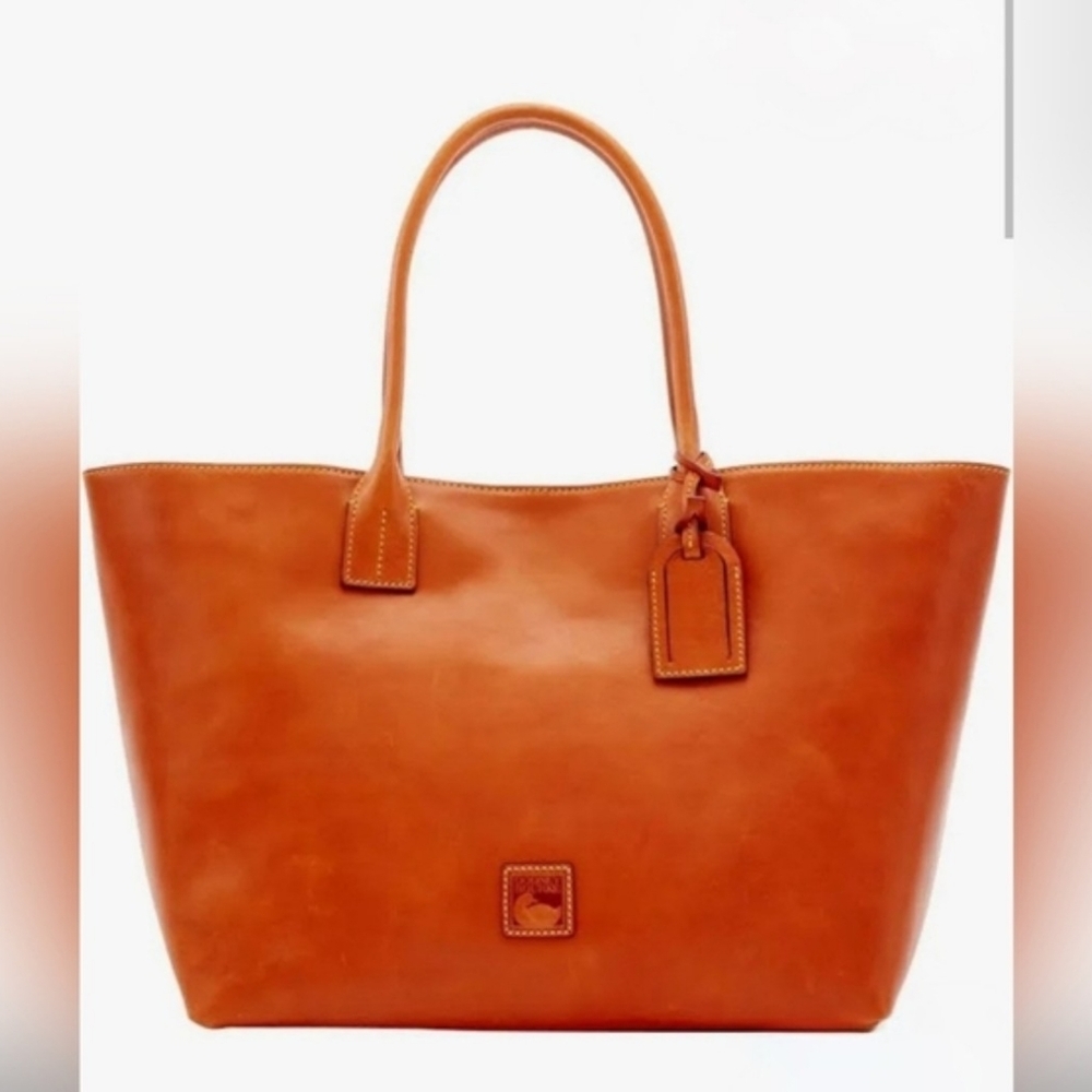 Dooney & Bourke Medium Russel Florentine Leather Tote in NATURAL - NWT